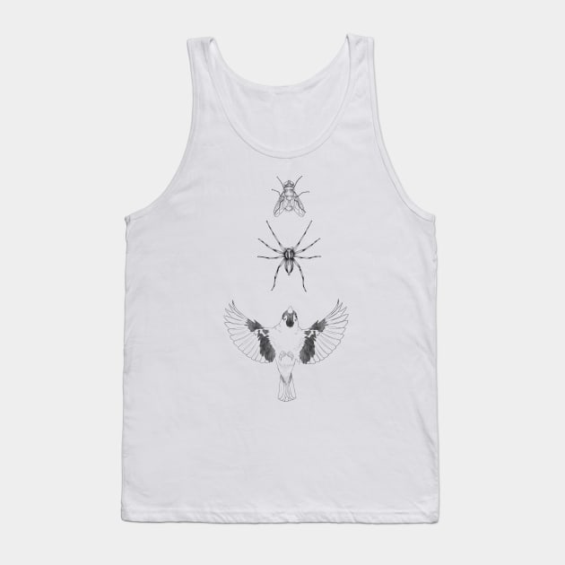 Food Chain (black) Tank Top by CreaturifyArts